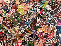 300 Random Skateboard Stickers bomb Vinyl Laptop Luggage Decals Dope Sticker Lot