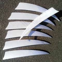 4 inch 5″ Archery Arrow Feather Natural Fletching Turkey Fletches Bow Arrow DIY