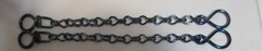 Rein Chains Prod. #BBR-10 – 12 inches long, Black, Blue, Patina, Stainless Steel