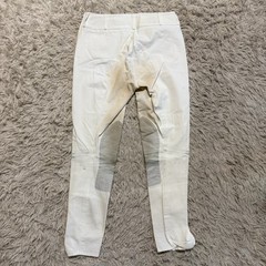 Women’s Size 28 White Tailored Sportsman Knee Patch Horseback Riding Breeches