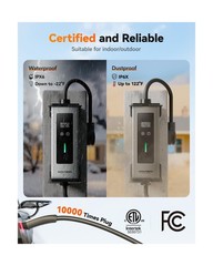 WOLFBOX Level 1&2 Tesla Charger 32A,Portable ev Charger Station with ETL Cert…