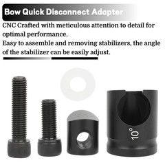 Archery Quick Disconnect 0/5/8/10° Adapter Mount Detach Balance Rod Stabilizer