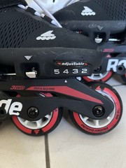 Rollerblade Microblade Kids Adjustable Inline Skates US 2-5 Black/Red