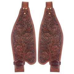 41HS Hilason Leather Saddle Replacement Fender Pair With Hobble Strap Adult