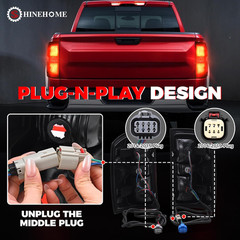 Tail Light Assembly Compatible with 204 205 206-209 Chevy Silverado 500 2500HD 3