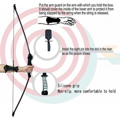 45″ Youth Bow & Arrows Set for Kids 8-12 | Recurve Archery Beginner Kit, 9 Arrow