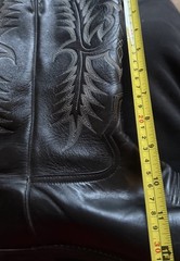 Tony Lama Black Leather Western Equestrian Cowboy Boots