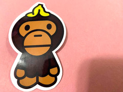 Baby Milo-BAPE-Sticker-Pop Art-Die-Cut-3″x 1.75″-Fan-Guitar/Phone Sticker-New