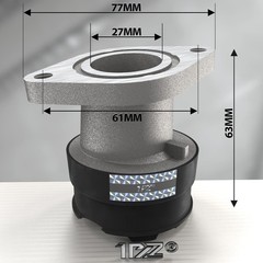 1PZ YF2-MA1 Carburetor Intake Manifold Boot Replacement for Yamaha Bear Track…