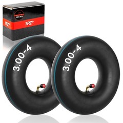 1PZ 2-Pack Heavy Duty 3.00-4 Inner Tube with TR87 Bent Valve Stem for ATV Whe…