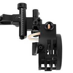 Compound Bow 5 Pin Sight 0.019″ Optical Fiber 8X 6X Archery Hunting Target RH LH