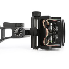 5 Pin Compound Bow Sight 4X 6X 8X Lens 0.019″ Fiber Micro Archery Hunting RH LH