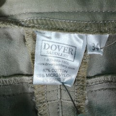 Dover Saddlery Riding Pants Women Size 34 Khaki Equestrian Breeches Stretch