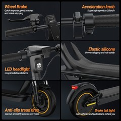AOVOPRO ESMAX ADULT ELECTRIC SCOOTER, 500W MOTOR, UP 22MPH, FOLDABLE E-SCOOTER