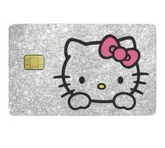 3 PACK HELLO KITTY PINK PURPLE SILVER Credit Debit Card Skin Cover Set Lot