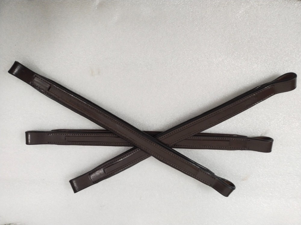Lot 50 x 1 Empty Channel Leather Horse Browband All Sizes & Shapes (12 & 14 MM)