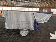 84” Bucas Buzz Off Full Neck Horse Fly Sheet w/Belly Protection – Used