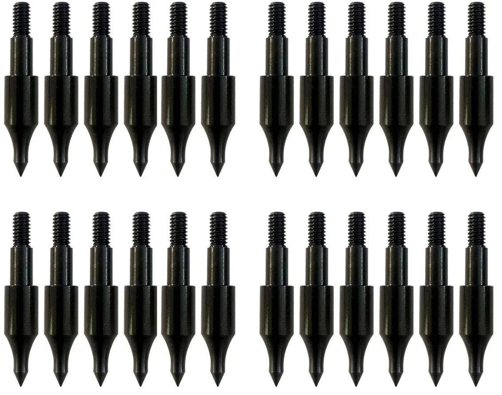 24 Pcs Steel 100 Grain Archery Arrow Field Points Field Tips Practice Target…