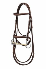 SS Hanging Cheek Lozenge Baucher Dog Bone 4-1/2″ Horse Bit 35188A