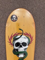 Powell-Peralta 2018 Mike McGill Skull and Snake Reissue Skateboard Deck – Yellow