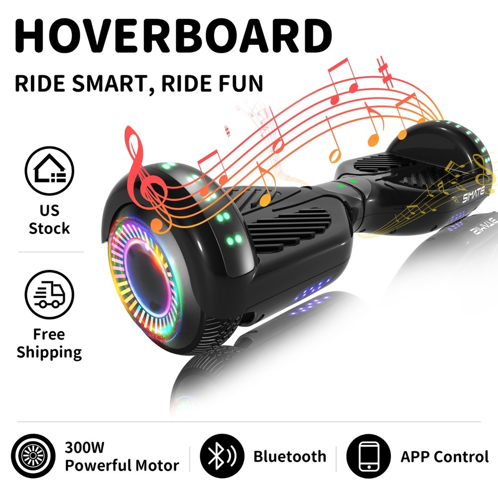 Commugo Off Road 6.5″ Hoverboard Scooter 8.5 Mph Self-Balancing Scooter 300W*2
