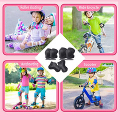 Protective Gear Set, Knee Pads for Kids 3-10 Years Old, Toddler Elbow Pads, Wris