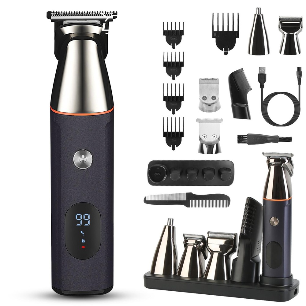 Mens 6 in 1 Grooming Kit Hair Trimmer Set FREE SHIP