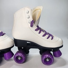 Skate Gear Roller Skates with Retro Quad Design Size 5 – Purple