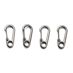 10 Pcs Mini Heavy Carabiner Snap Hook Clip Aluminum Outdoor Camping Key Chain US