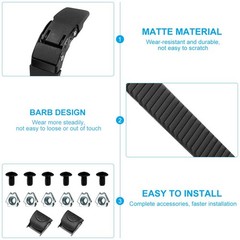 LIOOBO 2 Set Replacement Inline Skate Strap Parts 100 millimeters, Black