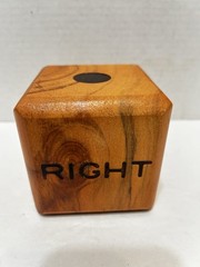SWOOC Right Center Left Replacement Dice Game Giant Wooden Water Resistant 3.5″