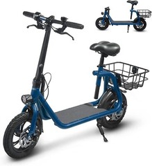450W Sports Electric Scooter Adult with Seat Electric Moped Ebike E-Scooter