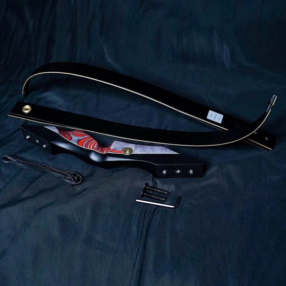 PMZ Archery 60″ Recurve Bow 20-60lbs Takedown Hunting Target Practice RH