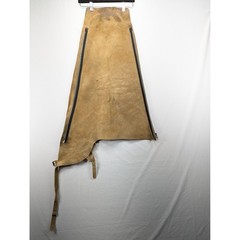 Devon-Aire Tan Suede Leather Equestrian Riding Chaps Medium Style 225 Zip Buckle