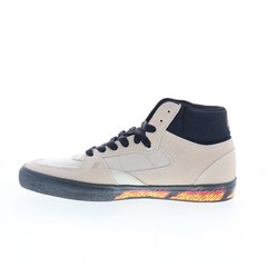 Etnies Screw Vulc Mid X Santa Cruz Mens Beige Skate Inspired Sneakers Shoes 9