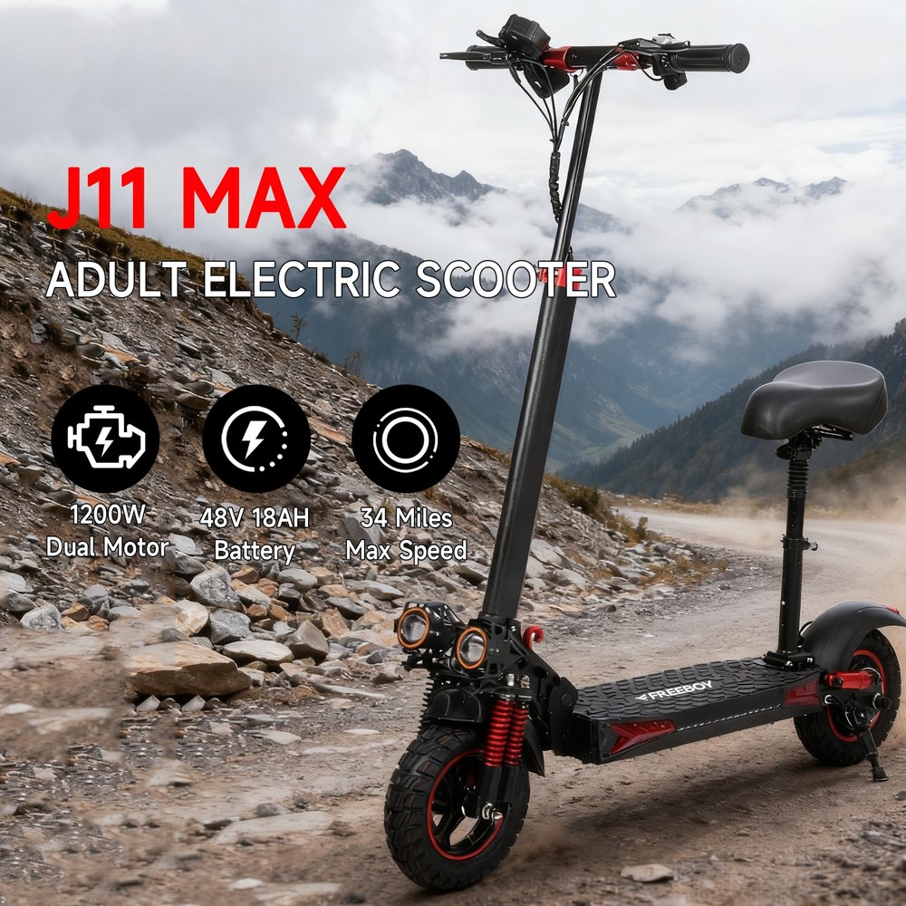 Electric Scooter 55MPH 38AH 60V Folding Fast Escooter for 6000W Adult Dual Motor