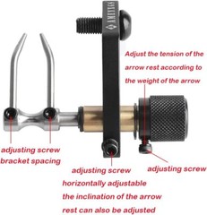 Archery Hunting Arrow Rest Adjustable Compound Bow Launcher Target Right Left US