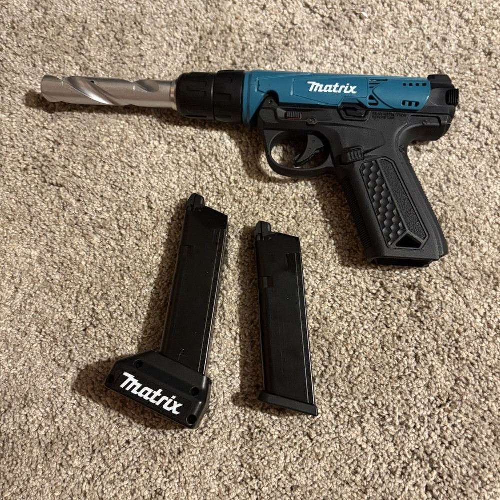 aap-01 with matrix drill kit and 2 mags