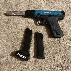 aap-01 with matrix drill kit and 2 mags