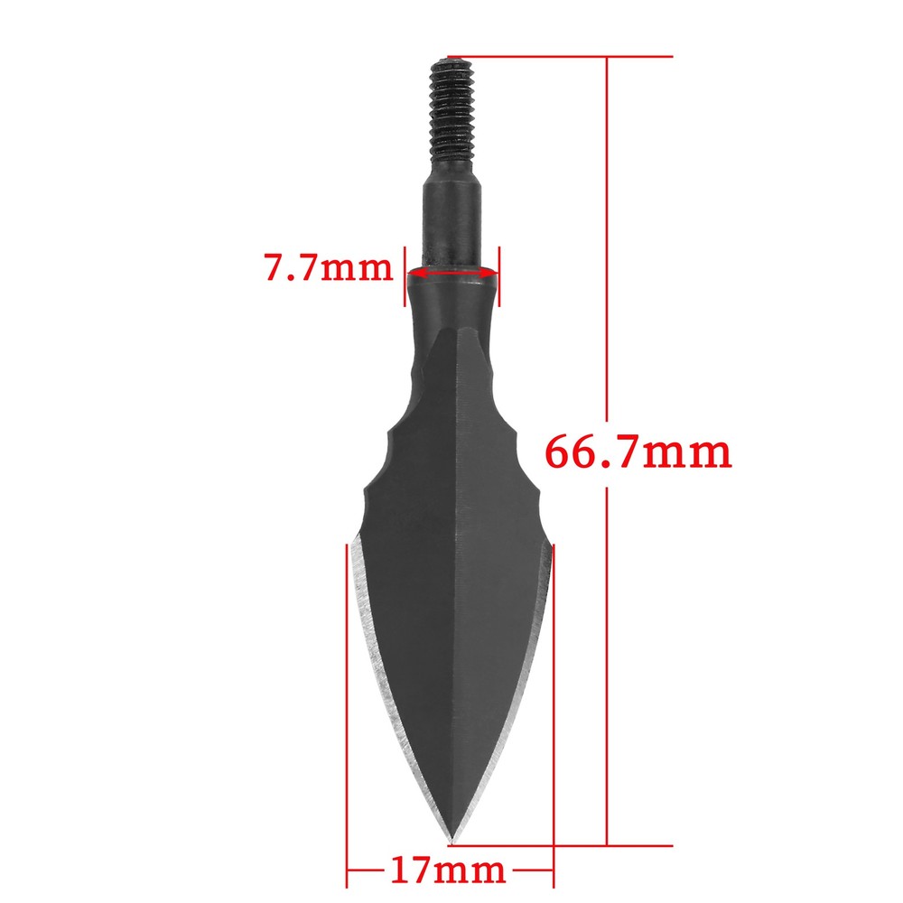 3X Archery Arrowsheads Traditional Broadheads Screw Points Tip Crossbow Shooting