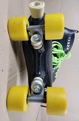 Vtg Labeda SP204 Roller Speed Skates Sz 6 Leather Quad Cruiser Pacer Derby