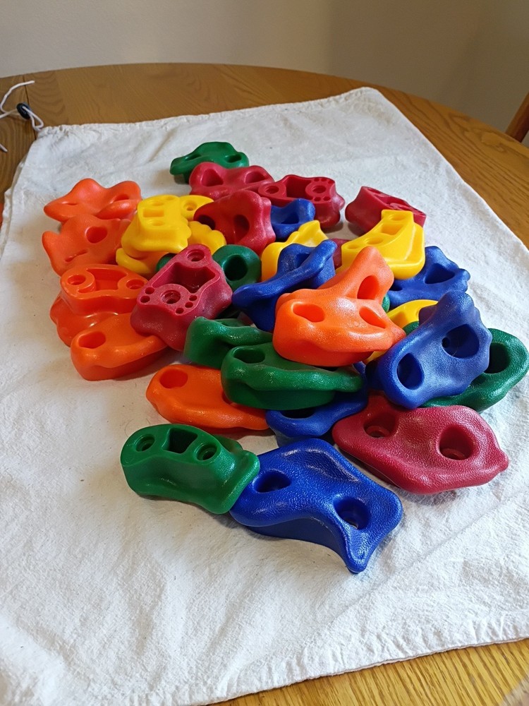 Lot Of 30 Rock Climbing Holds **No Bolts**