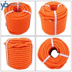 1/2in × 125ft Double Braided Polyester Rope Breaking Strength 8400 Pounds Orange