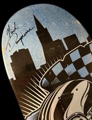 RARE SIGNED Nick Dompierre Race Car Real Skateboard Deck DOUBLE SIDED Skull NEW