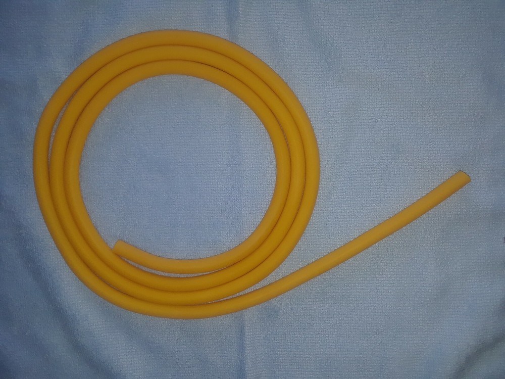 6 Feet Natural Latex /Surgical Tubing 1/4″id x 1/16″ wall x 3/8″od New Yellow