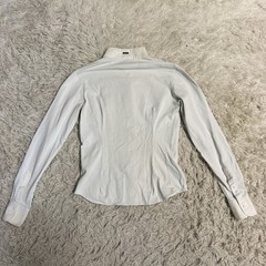 Women’s Size IT38 White Equiline Long Sleeve Horseback Riding Show Shirt