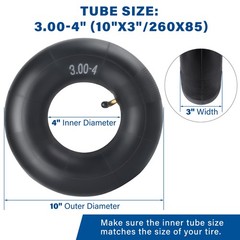 3.00-4 Inner Tube Razor E300 Heavy Duty 260×85 Replacement Mobility Scooter Tire