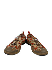 Lands End Women’s Tan/Orange Trekker Hiking Water Trail Shoes – 9