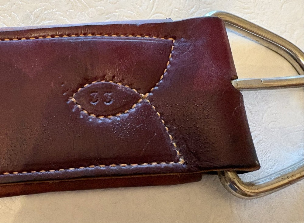 Leather Western Girth/Cinch 33in
