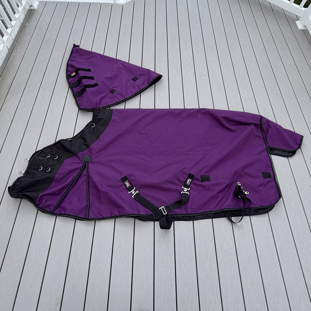 80″ Schneider’s Storm Shield Classic Turnout Blanket & Matching Hood